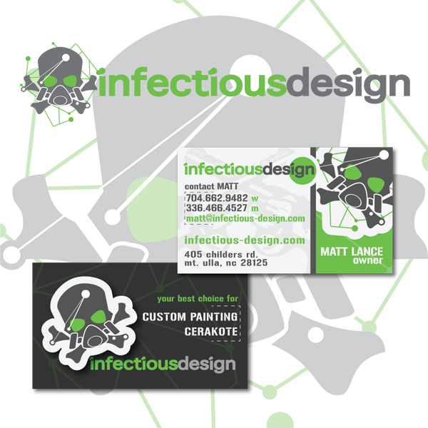 Infectious Design Logo and Business Card